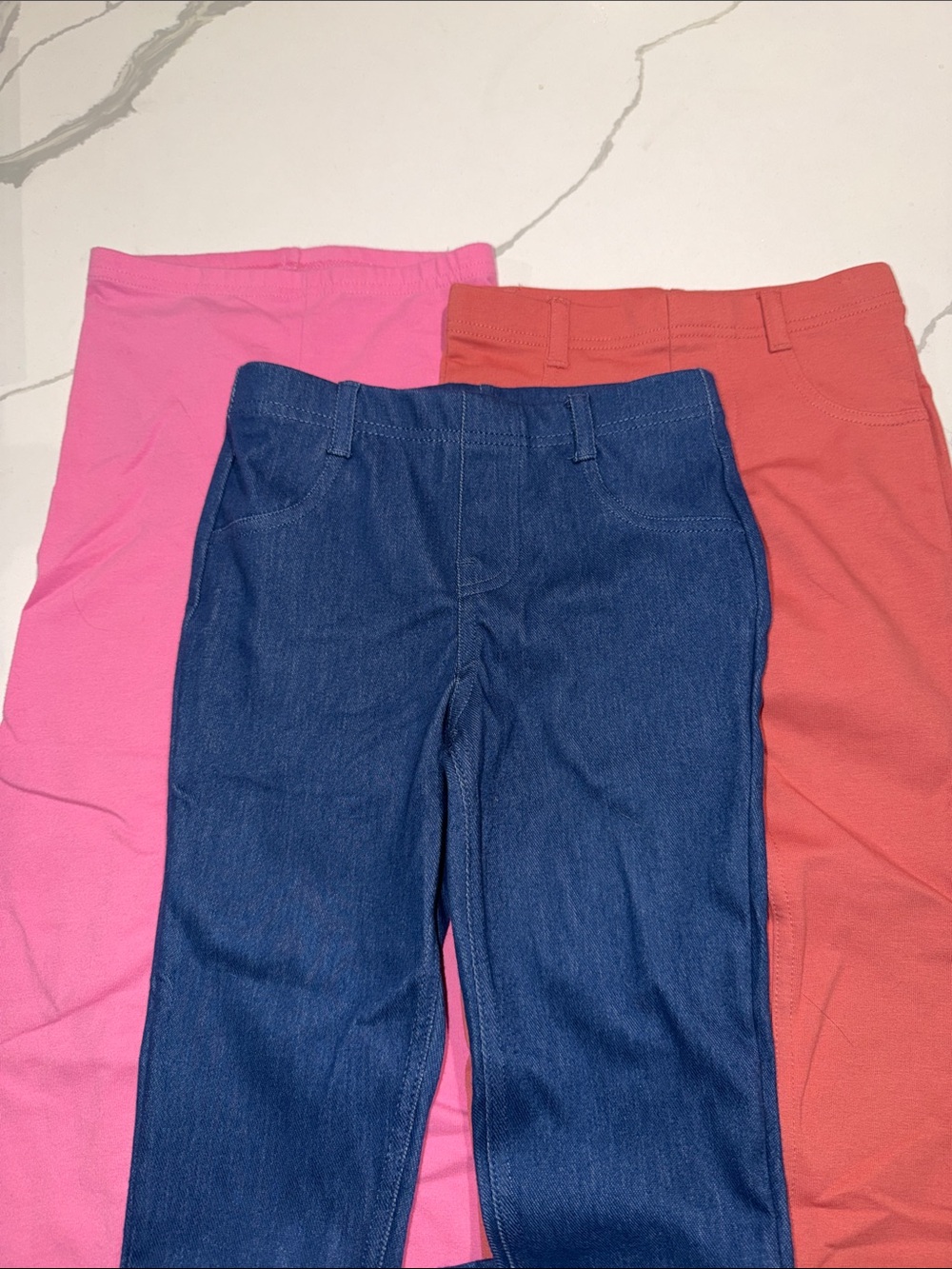 Garanimals Pink, Coral & Indigo Pull-On Leggings Trio